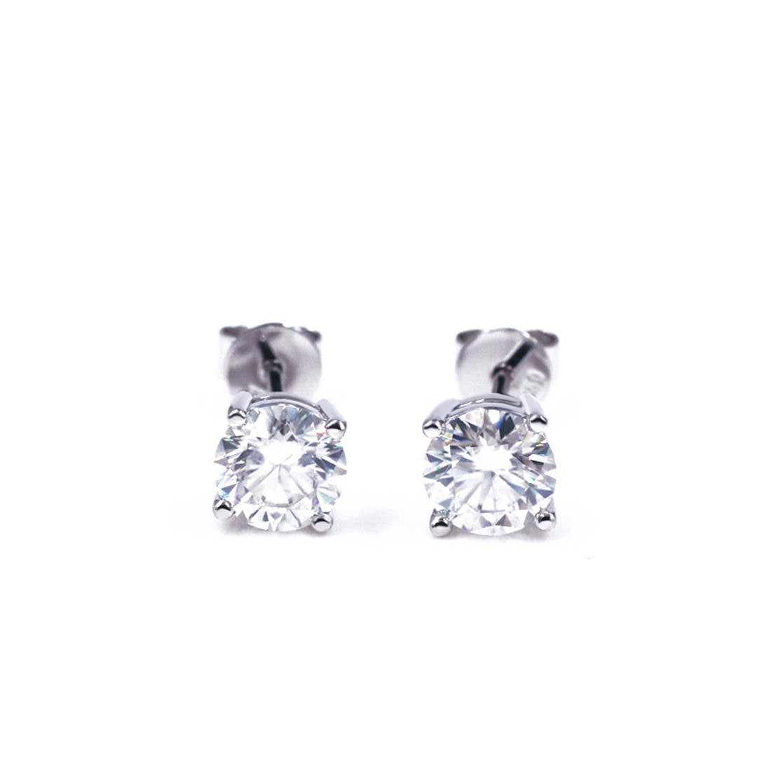 Moissanite Stud Earrings 1CT or 2CT