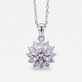 1 CT Moissanite Sunburst Necklace