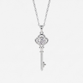 Moissanite Key Pendant Necklace