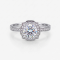 1CT Moissanite Luxury Engagement Bridal Ring
