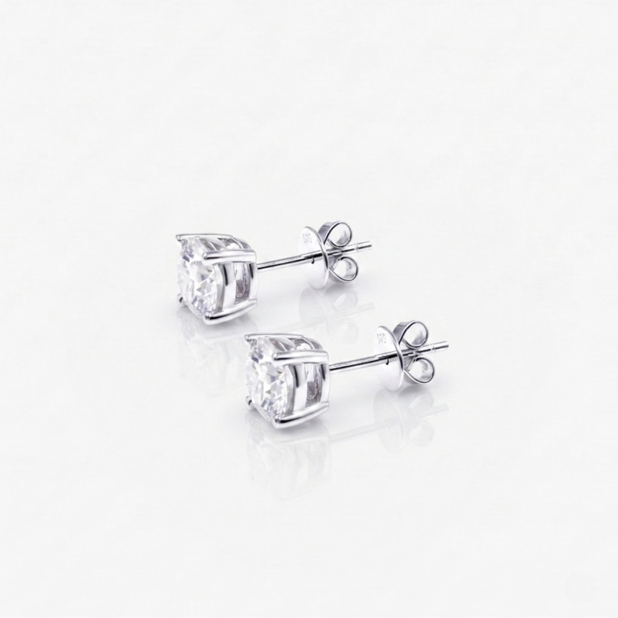 Moissanite Stud Earrings 1CT or 2CT