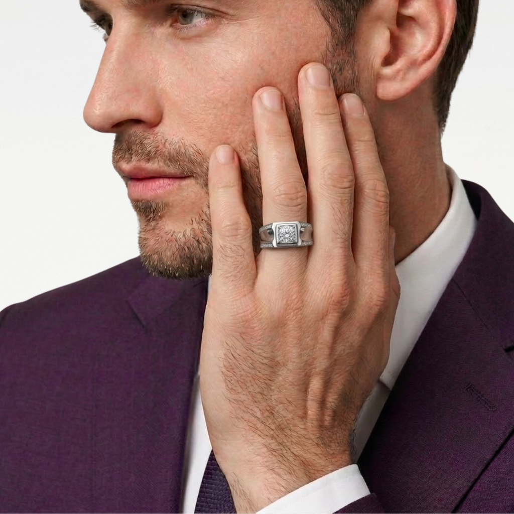 1ct Solitaire Wide Band Style Ring