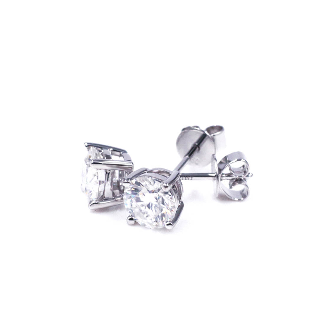 Moissanite Stud Earrings 1CT or 2CT