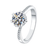 Twisted Band Moissanite Engagement Ring